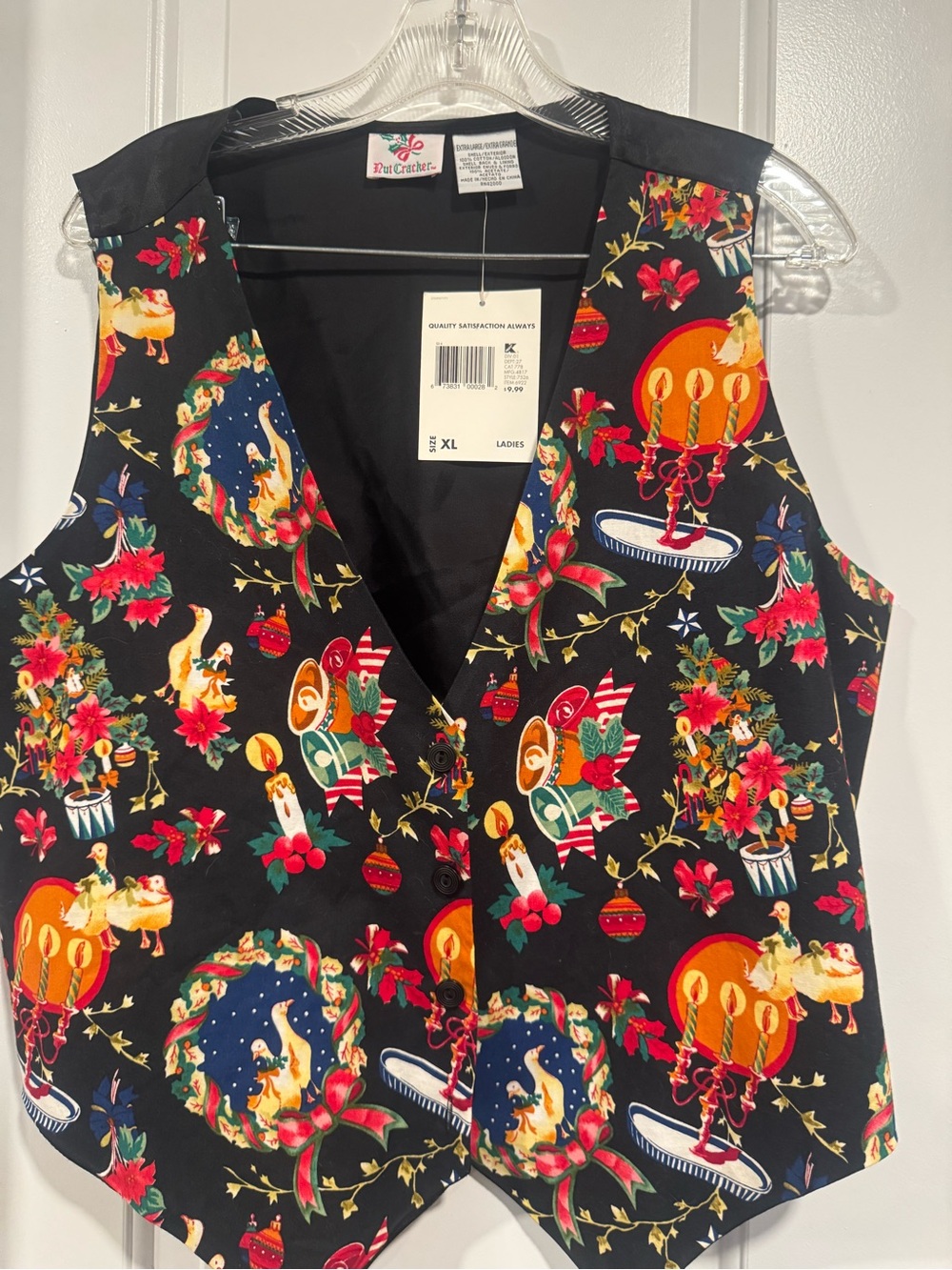 Vintage Nutcracker Women’s Holiday Xmas Vest